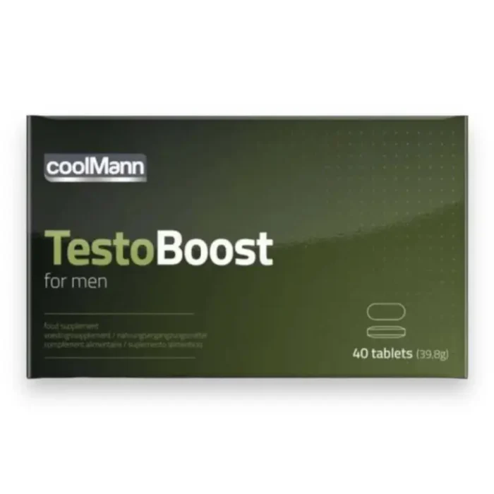 CoolMann - Testo Boost Pour Hommes - 40 Comprimés - Pour une Meilleure Érection - 1 Pièce – Image 2