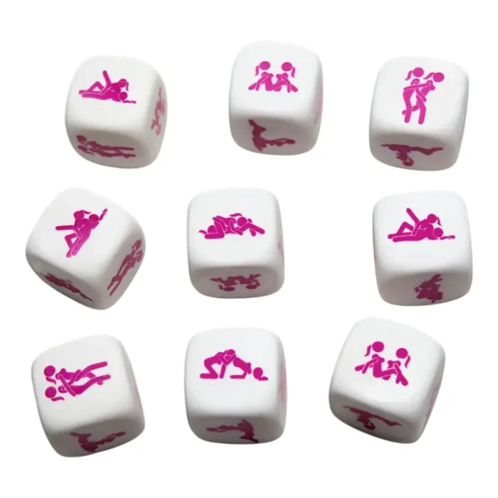 Kinky Pleasure - DS004 - Dés de Sexe Kamasutra pour Couple Lesbien – Image 1