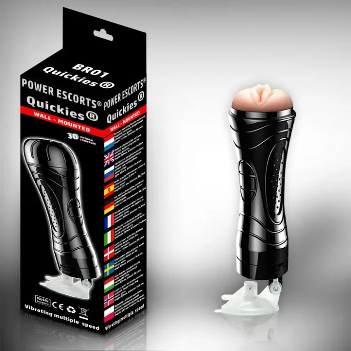 Power Escorts - BR01 - Masturbateur mural Quickies - 7 vitesses - 24 CM – Image 3