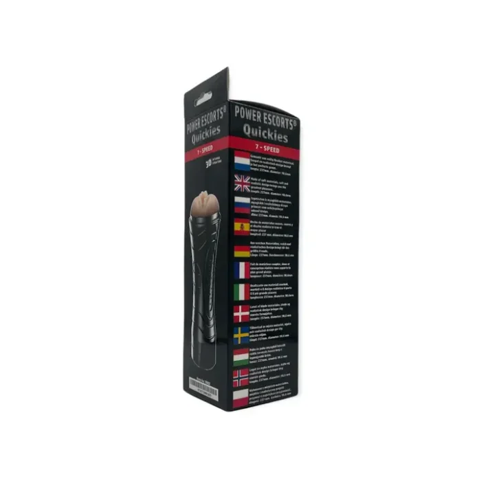Power Escorts Quickies Masturbateur Vibrant Grand - BR02 - Coffret Cadeau – Image 3