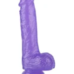 Argus Stardust Lover Purple Glitter Dildo - 21 cm - Emballé dans un blister solide - AT 001120 – Image 2